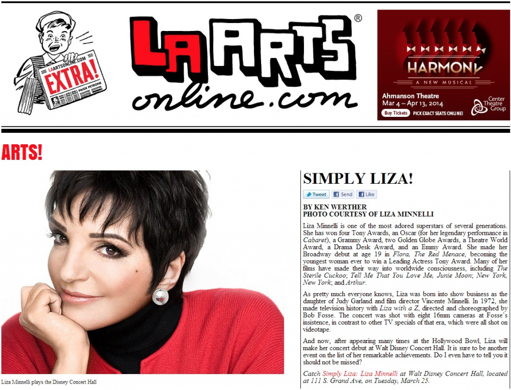 Ken Werther - LA Arts Online - Simply Liza