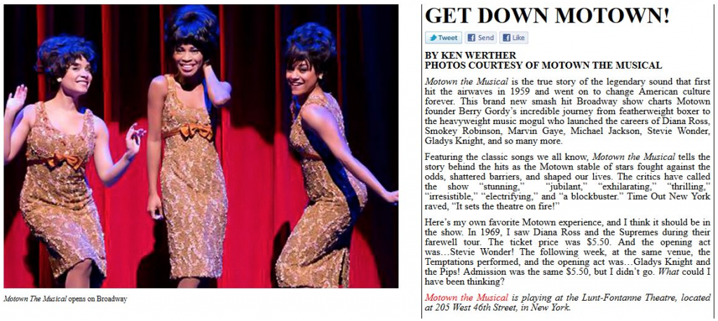 Motown the Musical! (LA Arts Online)